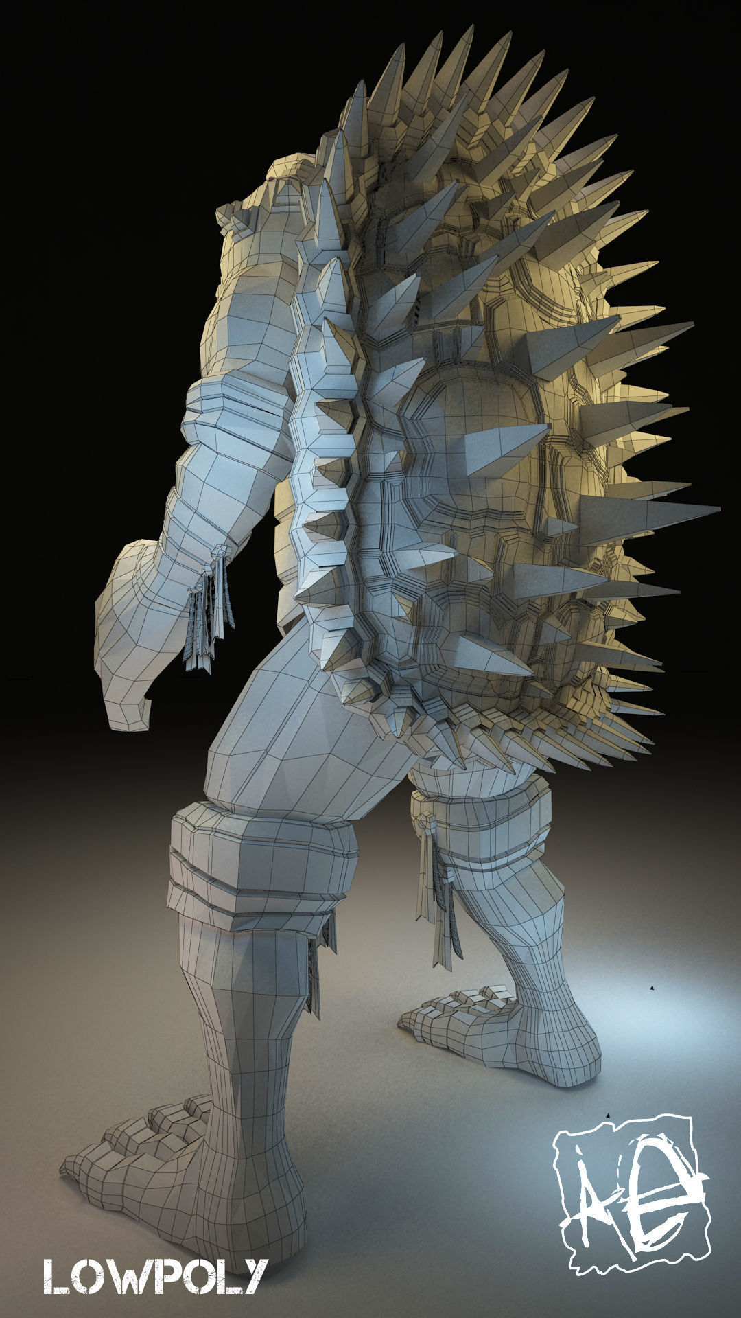 Bibop from TMNT Low-poly 3D model_11