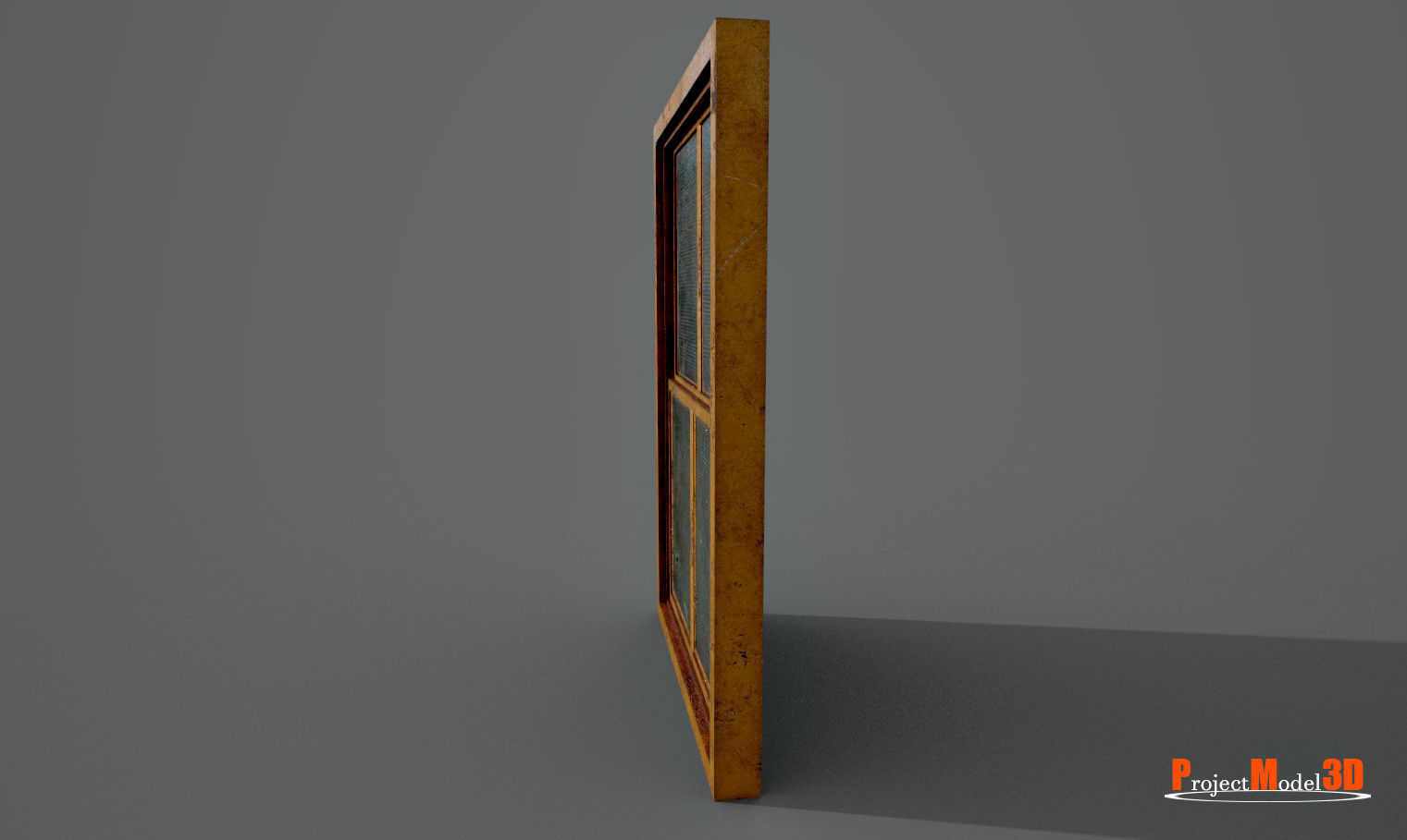 Old factory windows-Pack 01 3D Model Collection_8