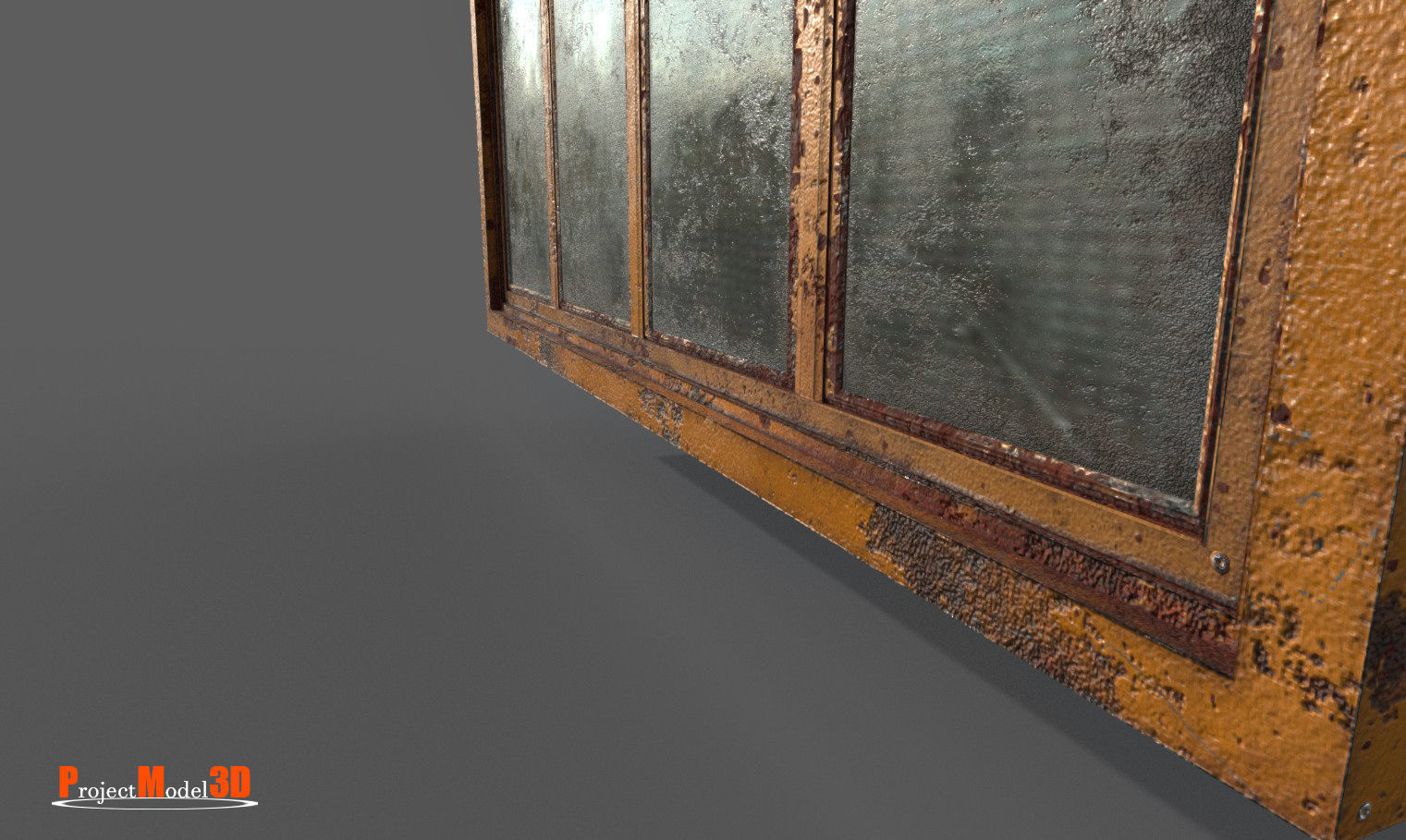 Old factory windows-Pack 01 3D Model Collection_5