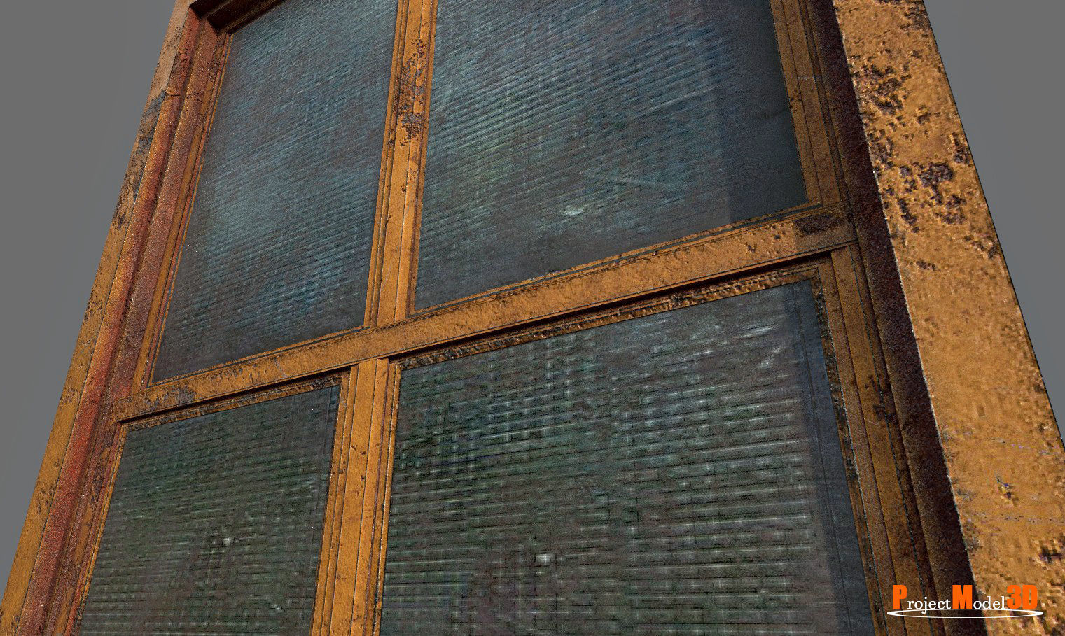 Old factory windows-Pack 01 3D Model Collection_7