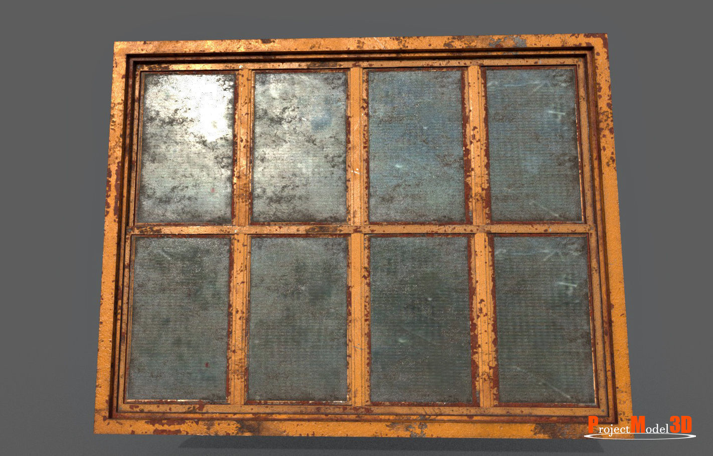 Old factory windows-Pack 01 3D Model Collection_2