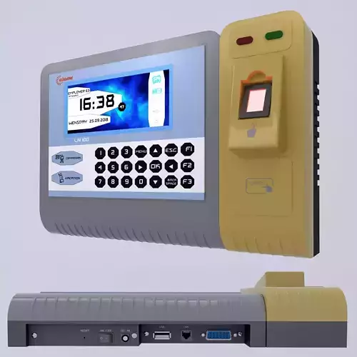 Login - logout of office staff 3D model