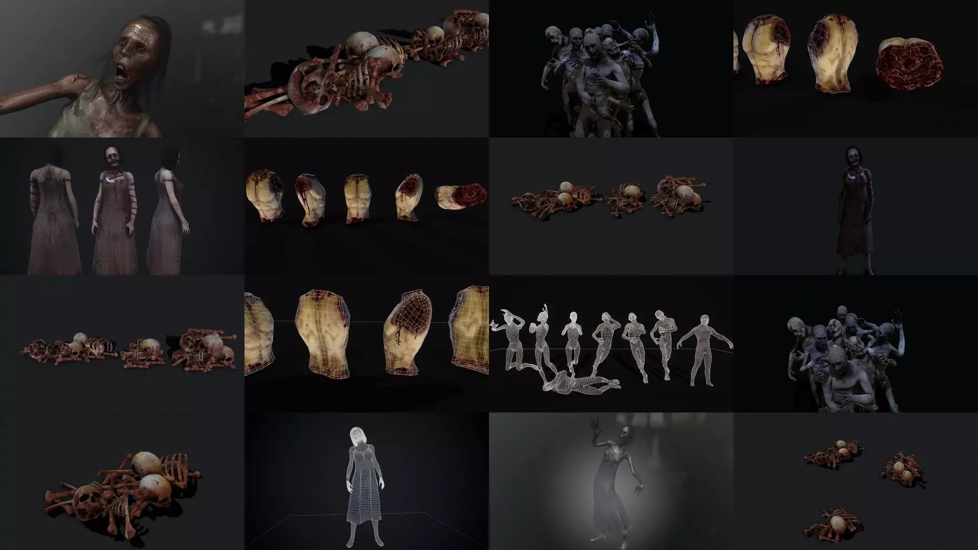 Horror pack 3D Model Collection_0