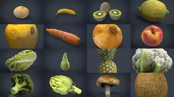 FRUIT AND VEGETABLES COLLECTION PACK 6
