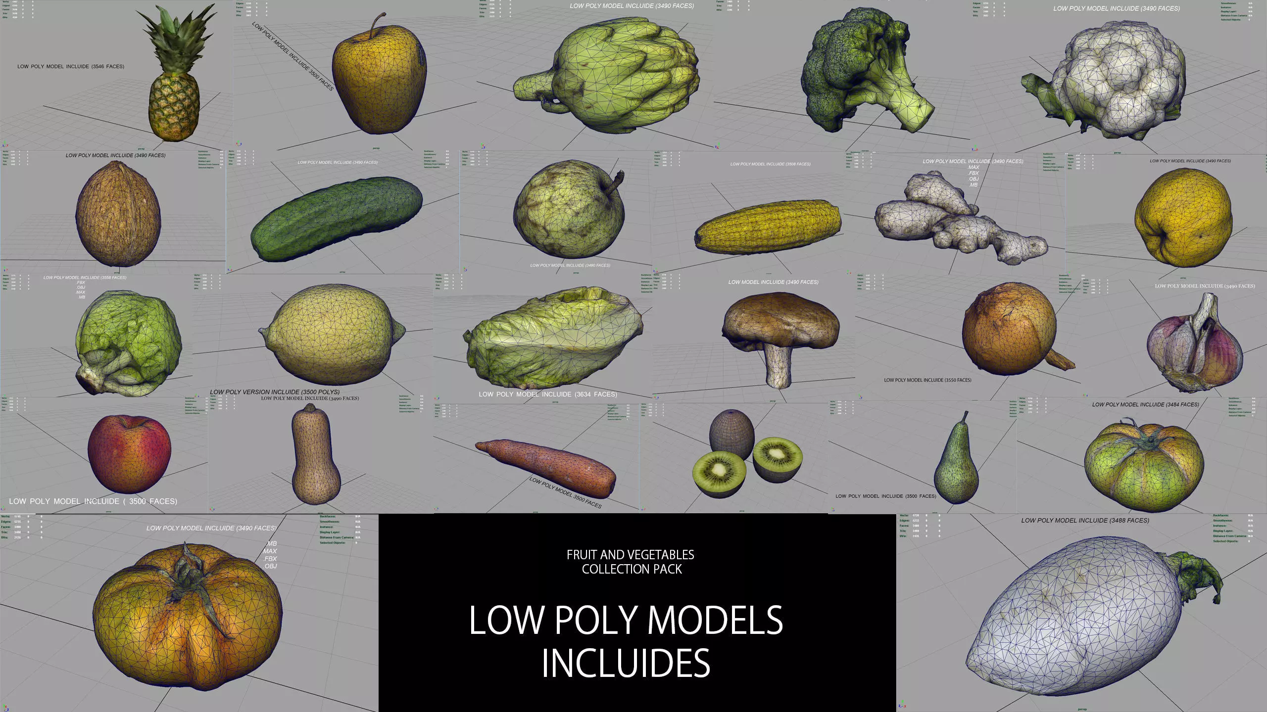 FRUIT AND VEGETABLES COLLECTION PACK _0