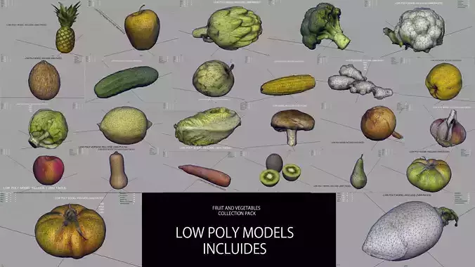 FRUIT AND VEGETABLES COLLECTION PACK 