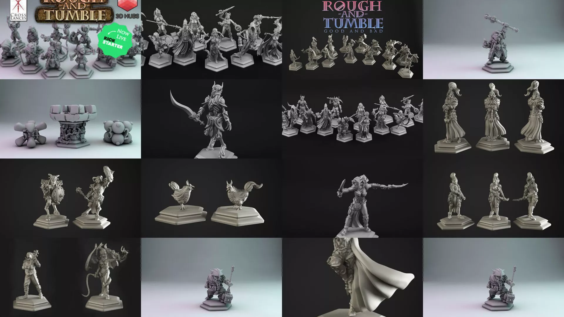 Rought and tumble Super Bundle 3D Model Pack
