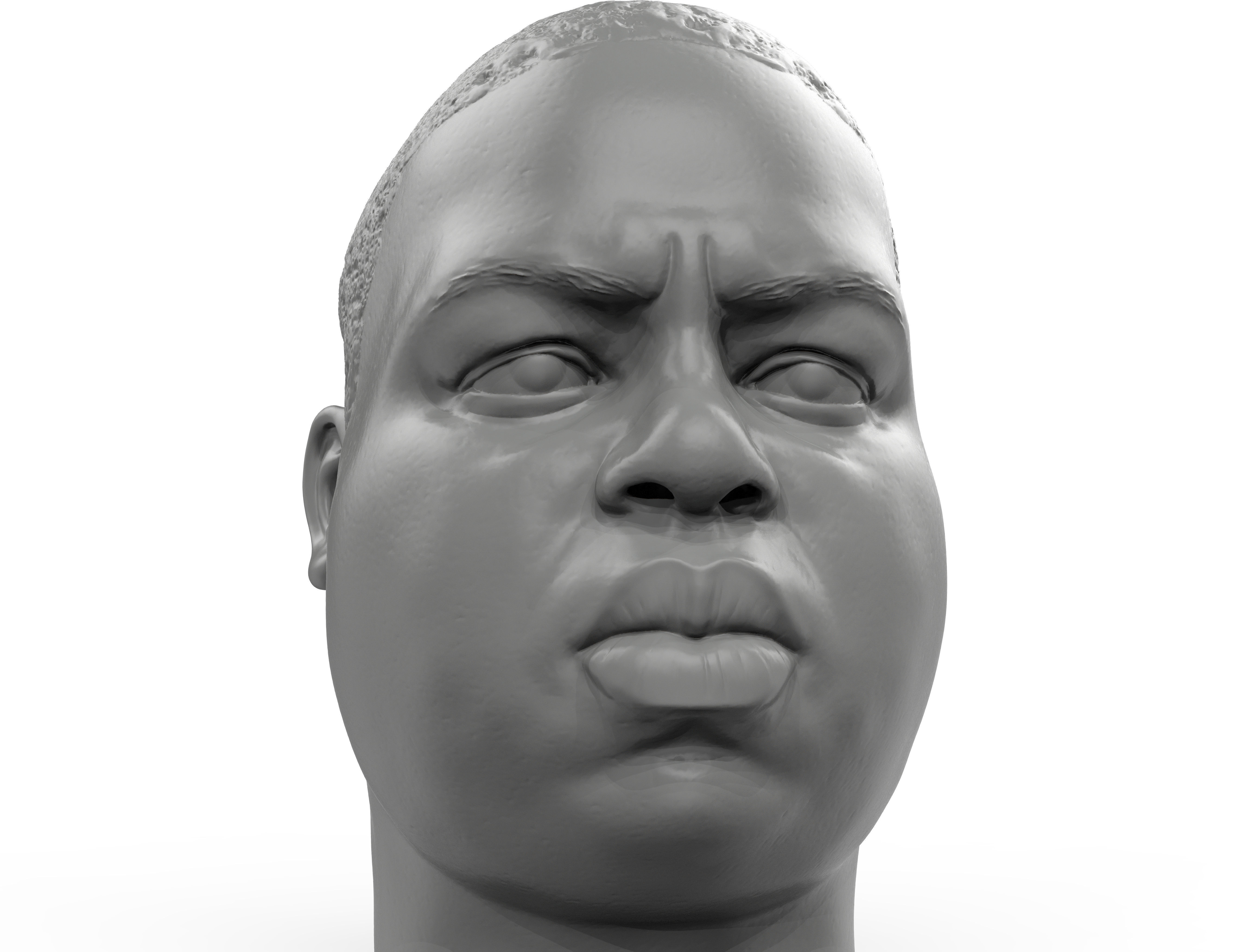 Rapper portrait pack Biggie 2Pac  3D Model Collection_2