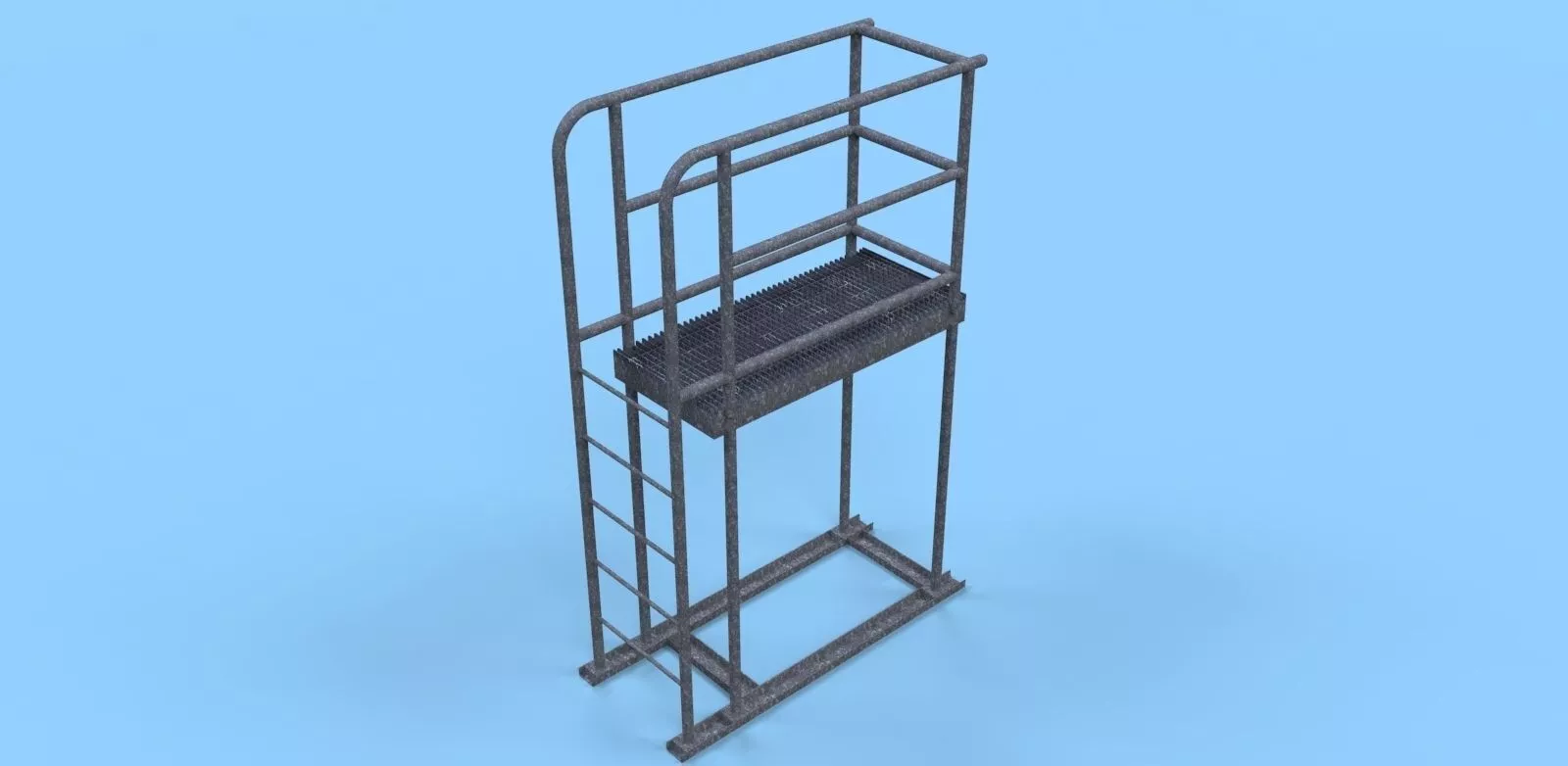 Portable well valves access deck Free 3D model