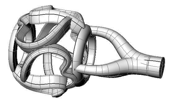 heart gold ring with intricate design 3D print model_4