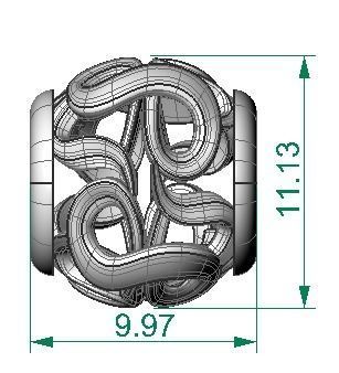 Heart gold ring with intricate design 3D print model_3
