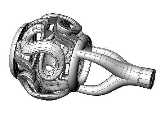 Heart gold ring with intricate design 3D print model_5