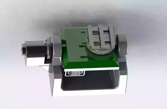 Biaxial angular rotation mechanism 3D model