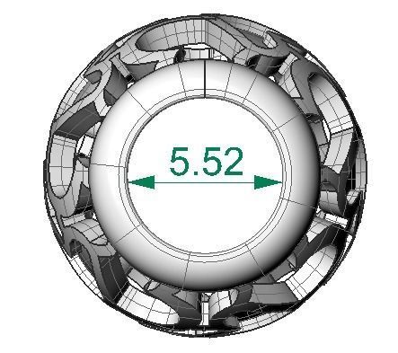 Heart gold ring with hearts 3D print model_2