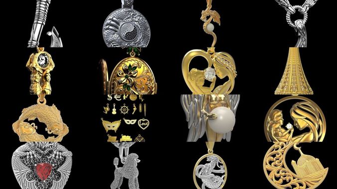 pendants 1 3D Model Collection