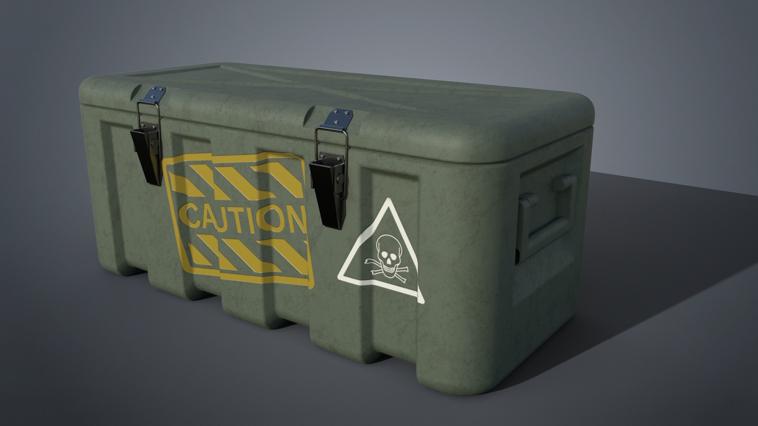 Military box Free 3D model_0