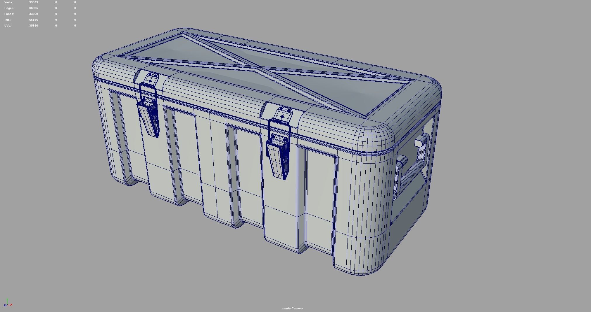 Military box Free 3D model_1