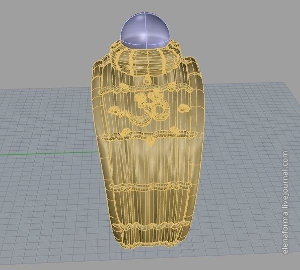 The Om mantra ring with pearl and video 3D print model_21