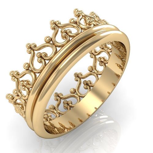 fashion ring crown 3D print model