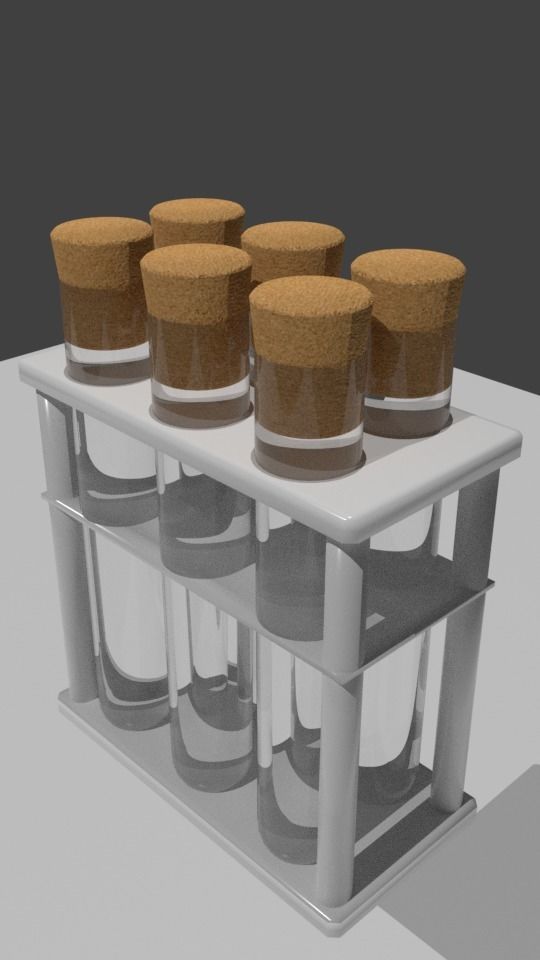 PBR Labkit bottles 3D model_5