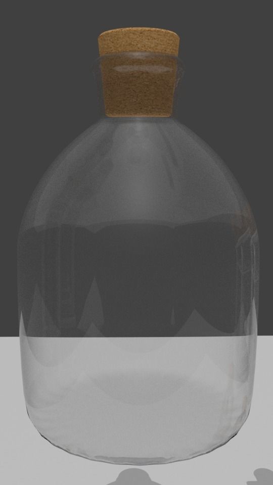 PBR Labkit bottles 3D model_2