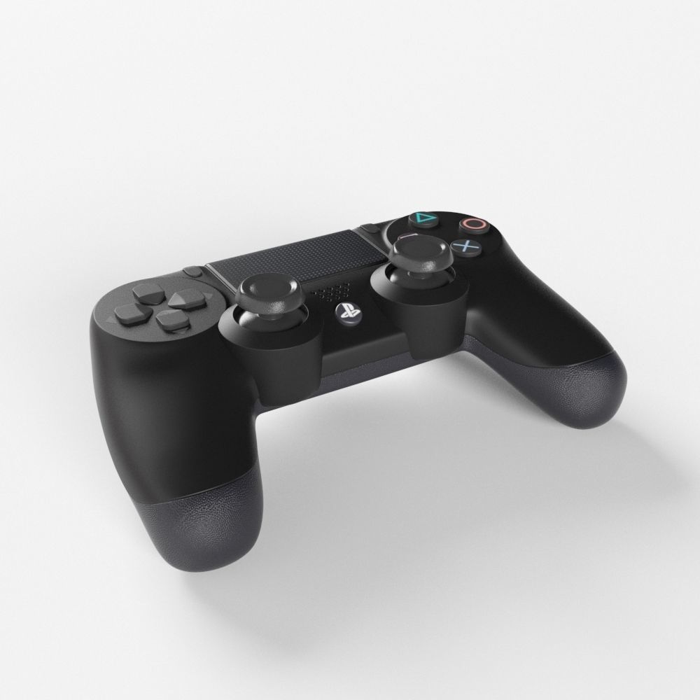 Sony PlayStation PS4 PRO DualShock Controller 3D model_4
