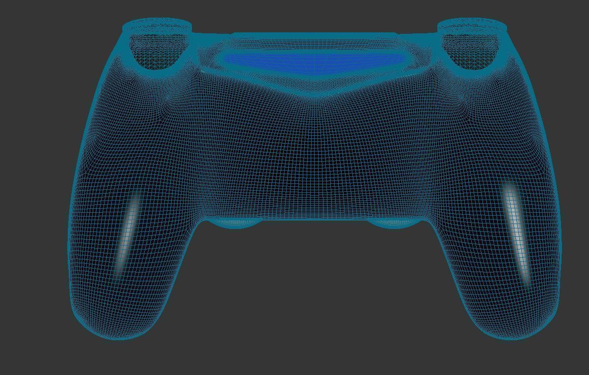 Sony PlayStation PS4 PRO DualShock Controller 3D model_11