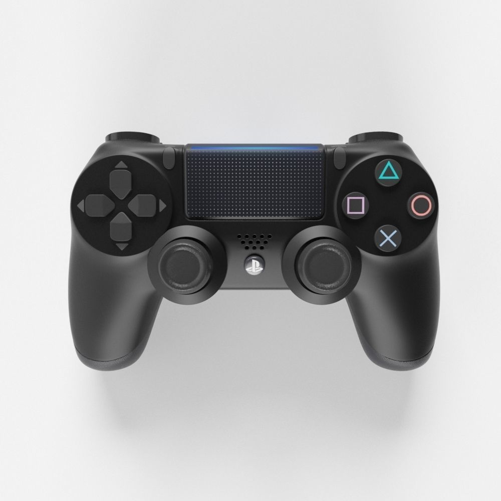 Sony PlayStation PS4 PRO DualShock Controller 3D model_2