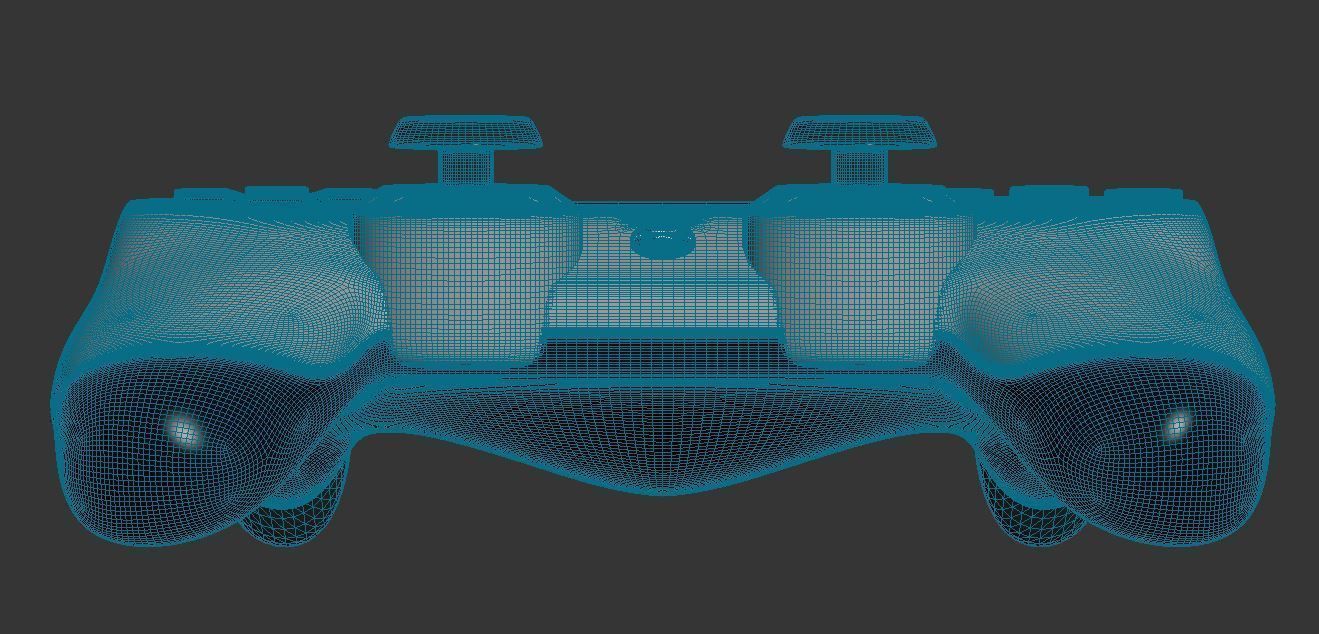 Sony PlayStation PS4 PRO DualShock Controller 3D model_13