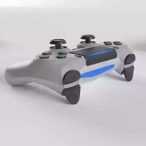 Sony PlayStation 4 DualShock Controller Silver Edition 3D model