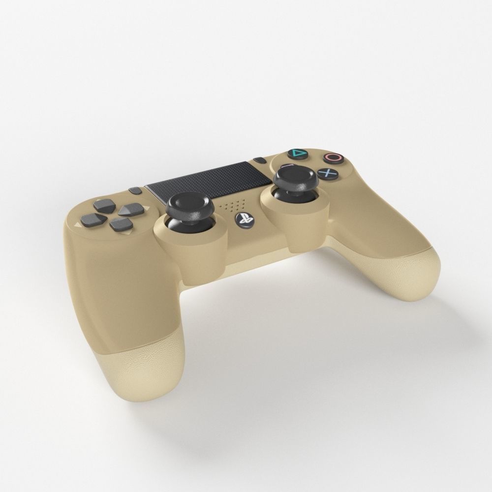 Sony PlayStation 4 DualShock Controller Gold Edition 3D model_4