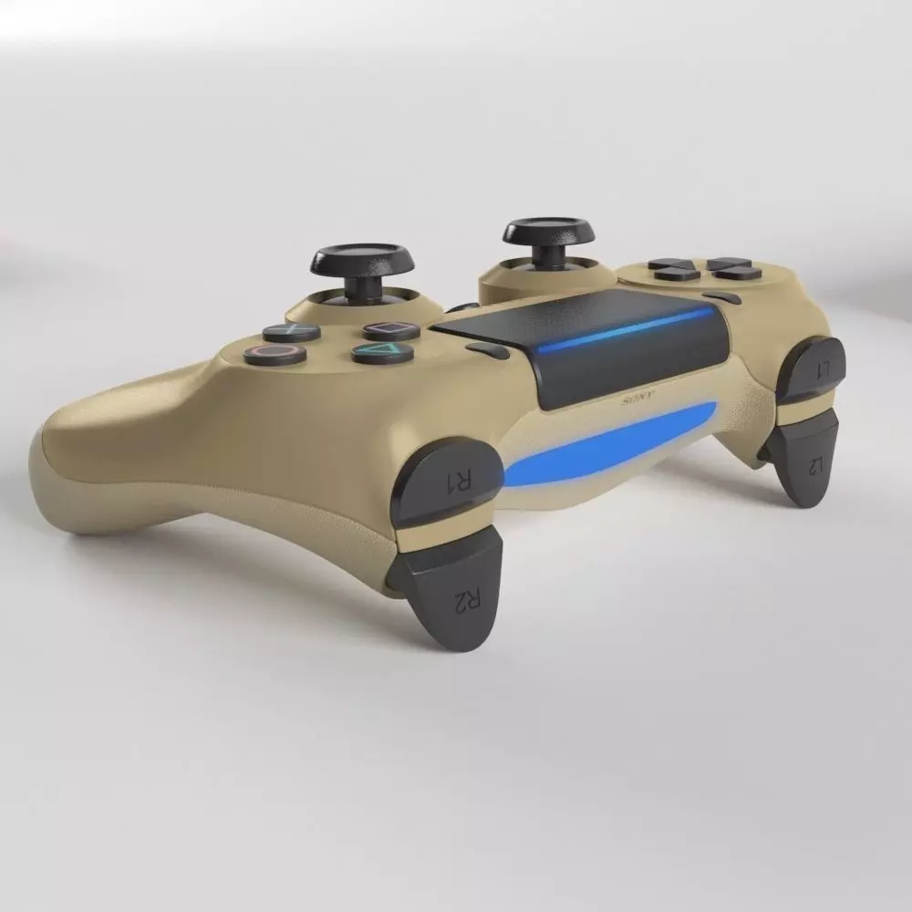 Sony PlayStation 4 DualShock Controller Gold Edition 3D model_0