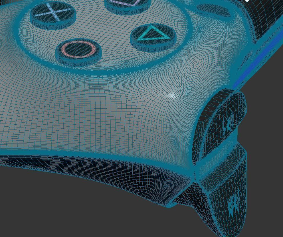 Sony PlayStation 4 DualShock Controller Gold Edition 3D model_8