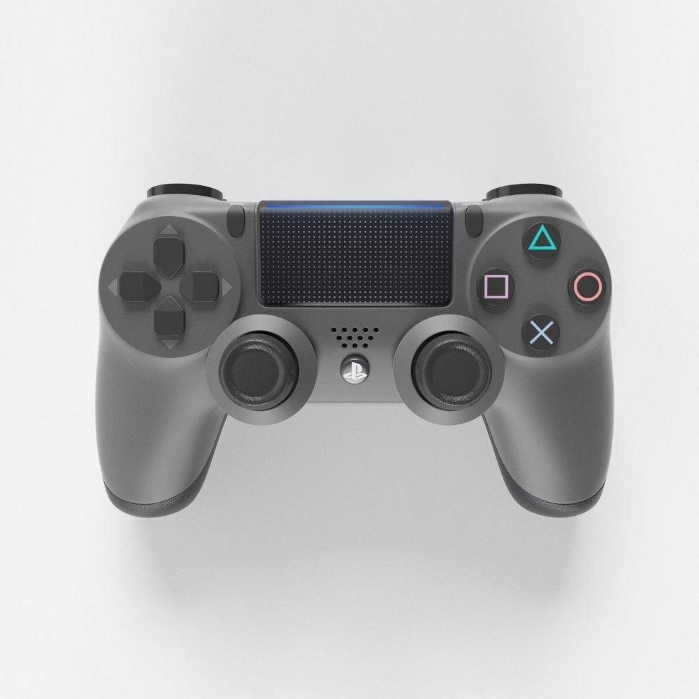 Sony PlayStation 4 DualShock Controller Steel Black Edition 3D model_2