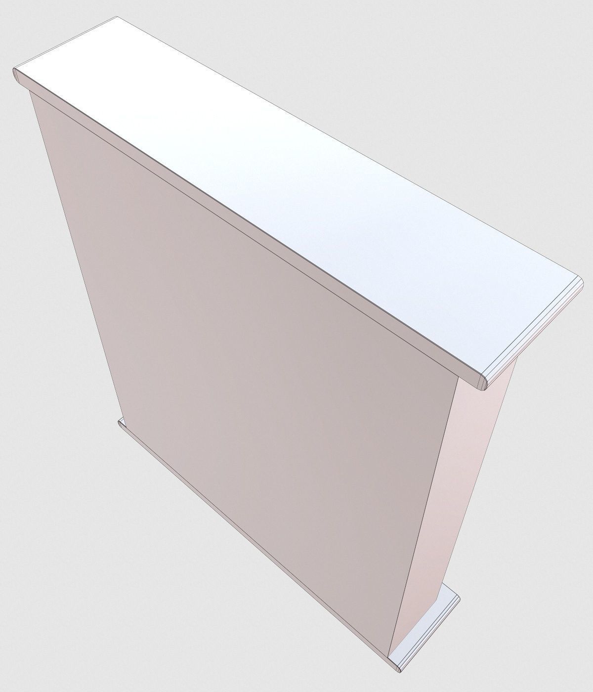 Dartboard Cabinet Low-poly 3D model_15