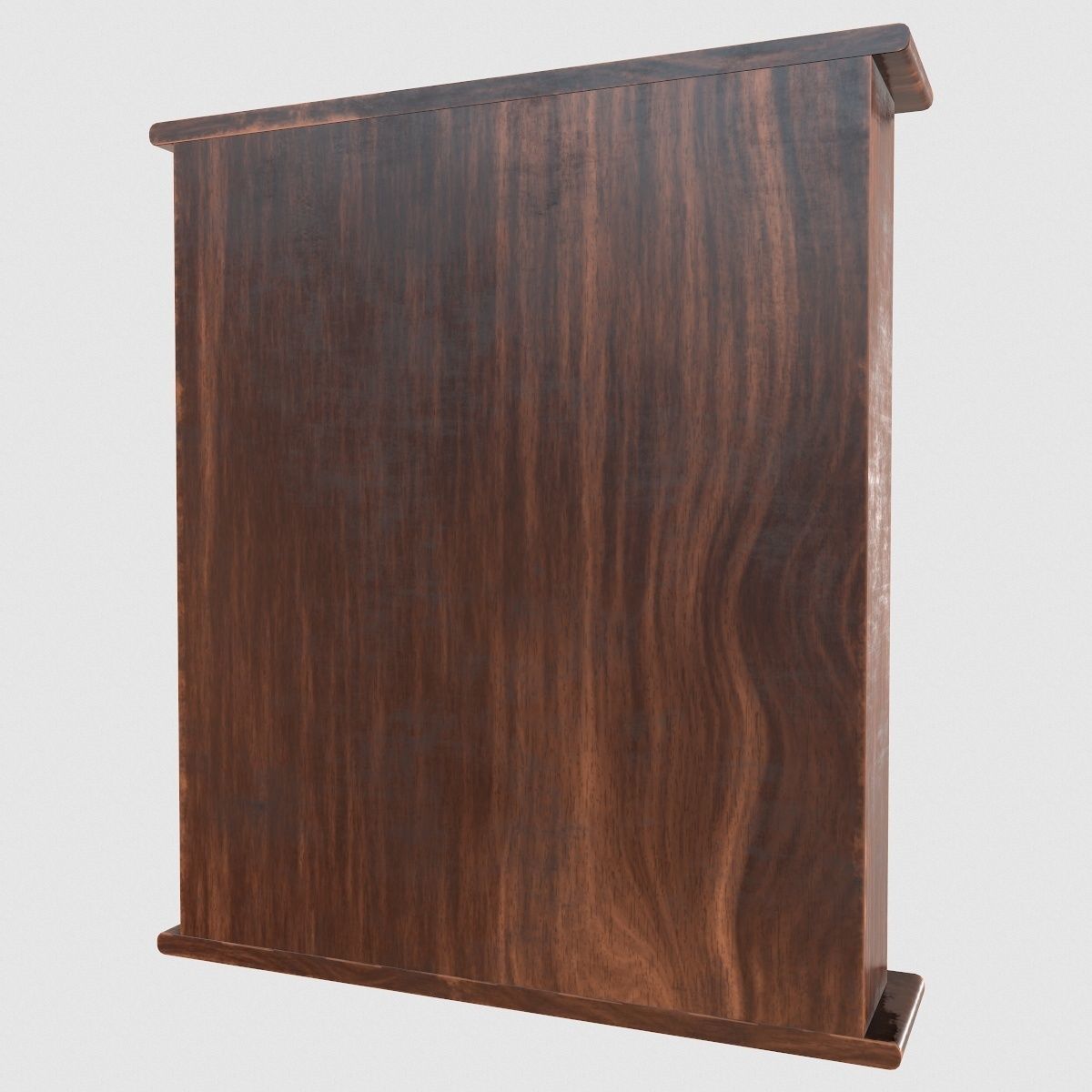 Dartboard Cabinet Low-poly 3D model_6