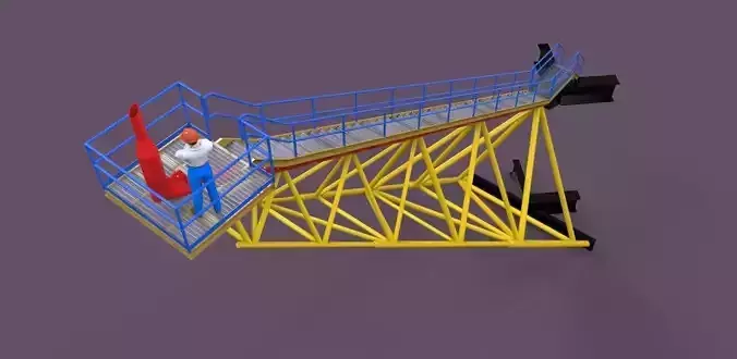 Tripod vent boom Free 3D model