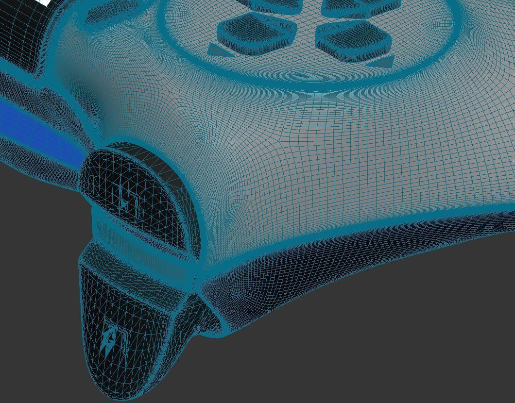 Sony PlayStation 4 DualShock Controller Midnight Blue Edition 3D model_7