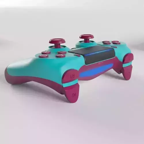 Sony PlayStation 4 DualShock Controller Berry Blue Edition 3D model