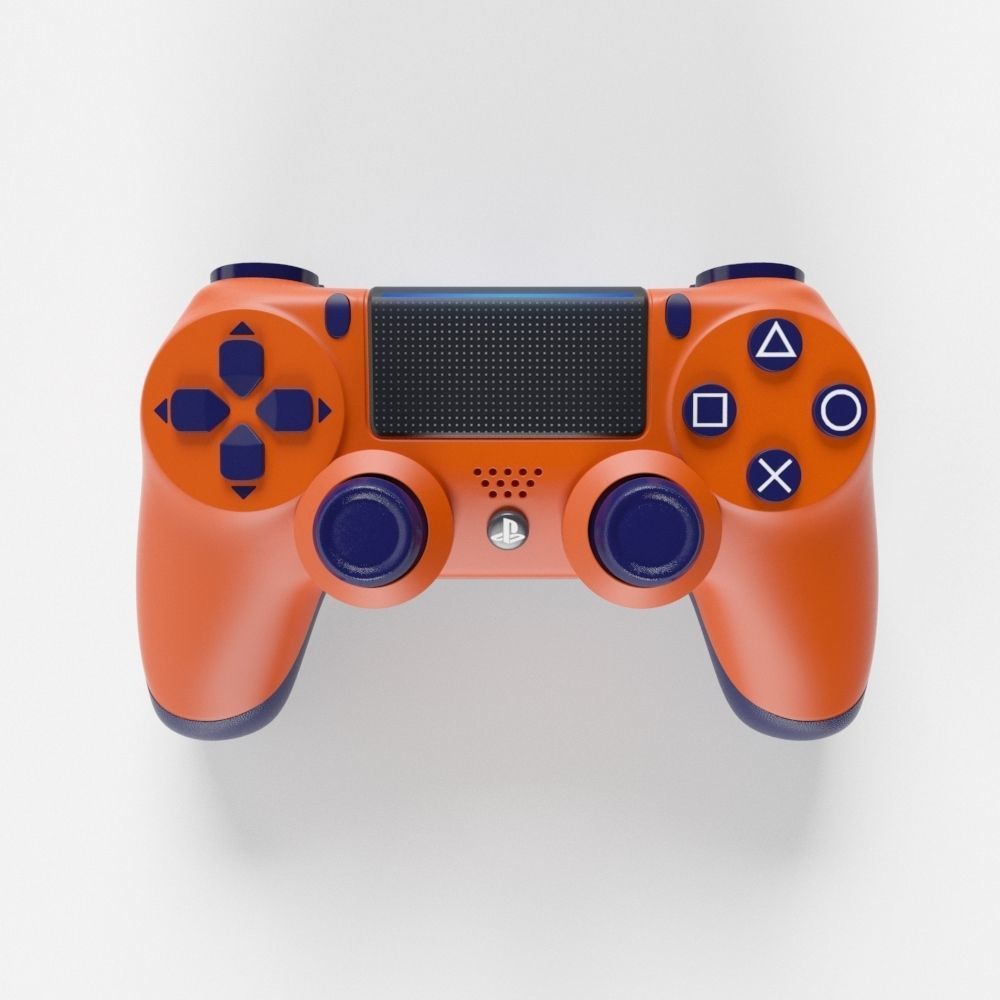 Sony PlayStation 4 DualShock Controller Sunset Orange Edition 3D model_2