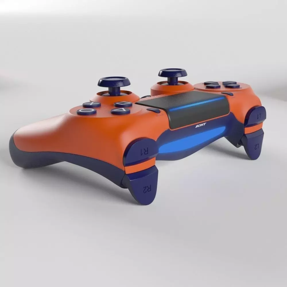 Sony PlayStation 4 DualShock Controller Sunset Orange Edition 3D model_0