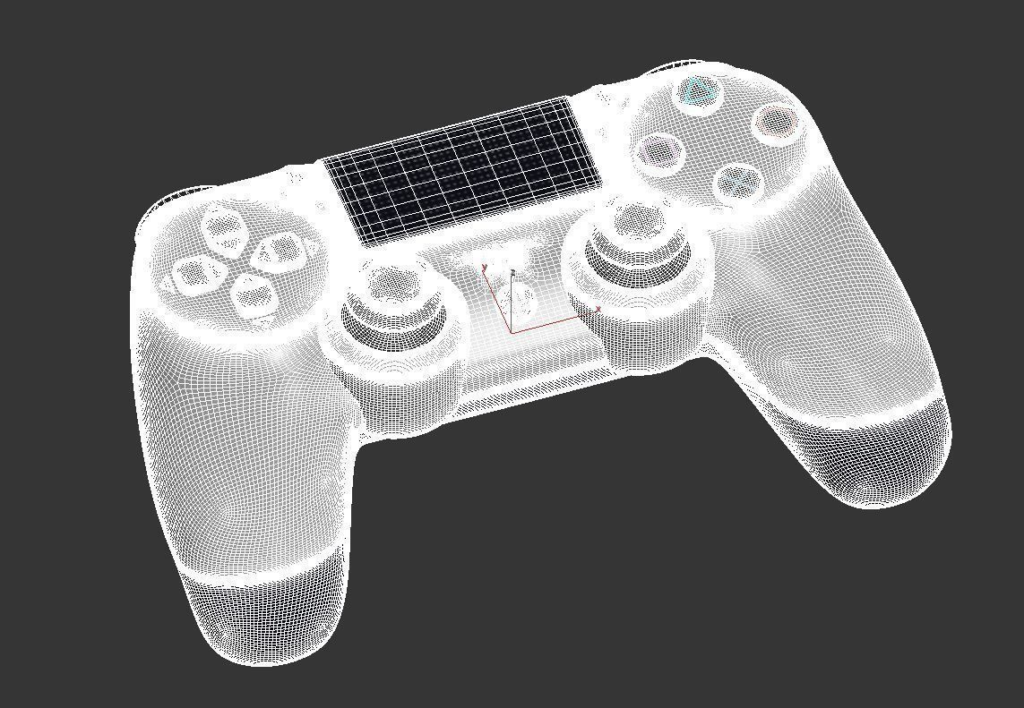 Sony PlayStation 4 DualShock Controller Sunset Orange Edition 3D model_6