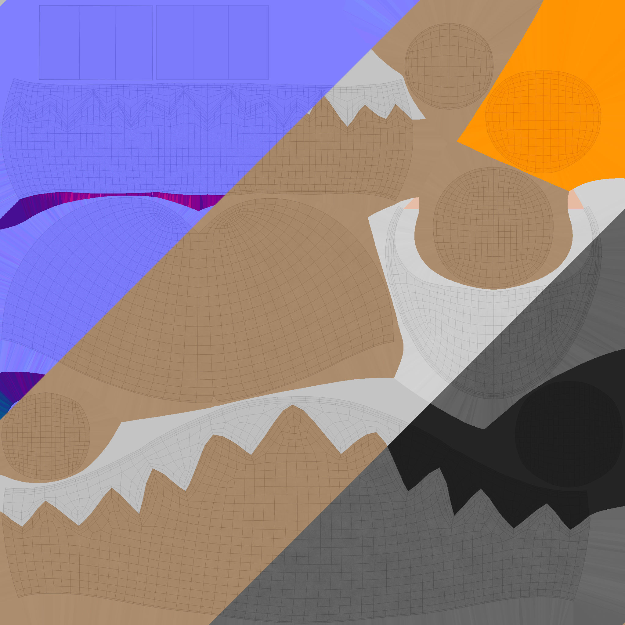 EGGcellent Chair and Table Low-poly 3D model_9