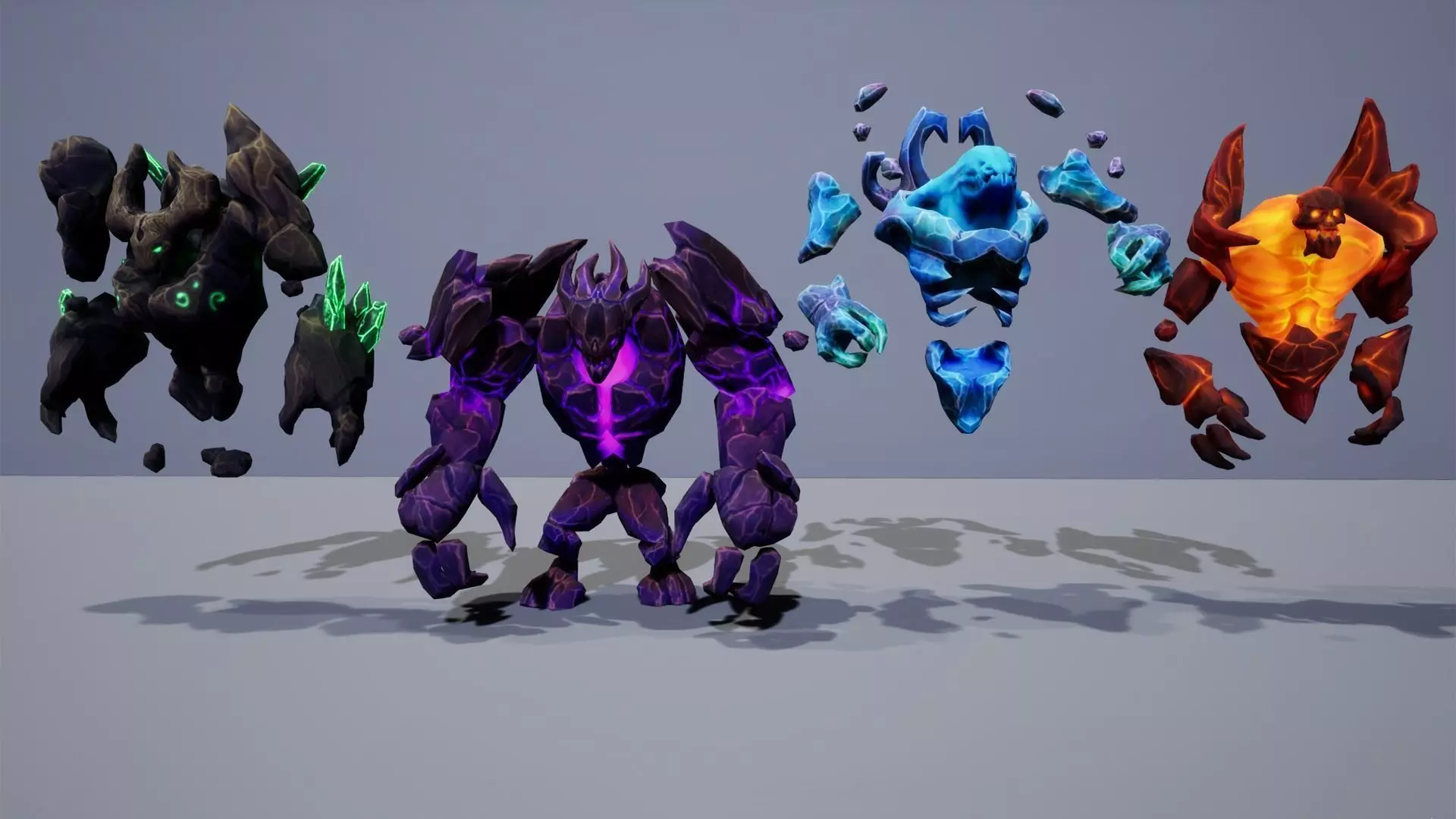 Elementals Mega Pack Low-poly 3D model_0