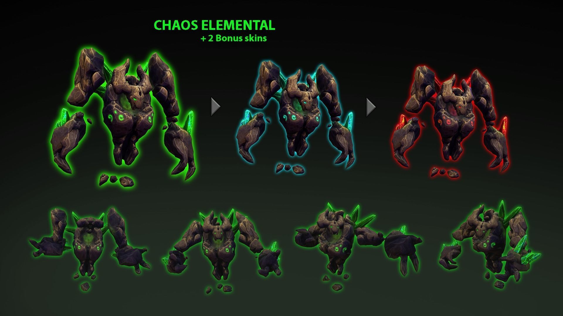 Elementals Mega Pack Low-poly 3D model_2