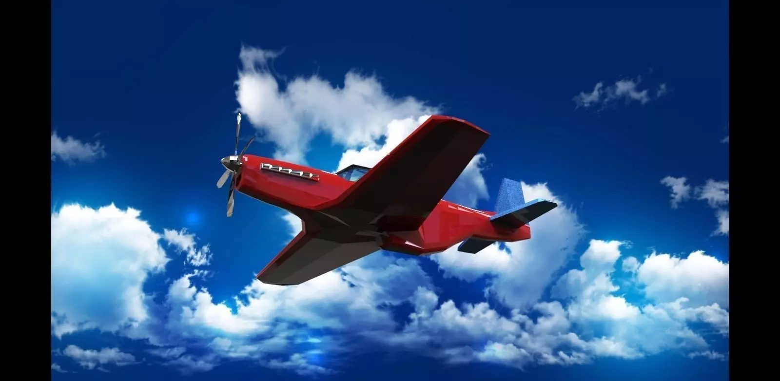 P51 mustang Free 3D model