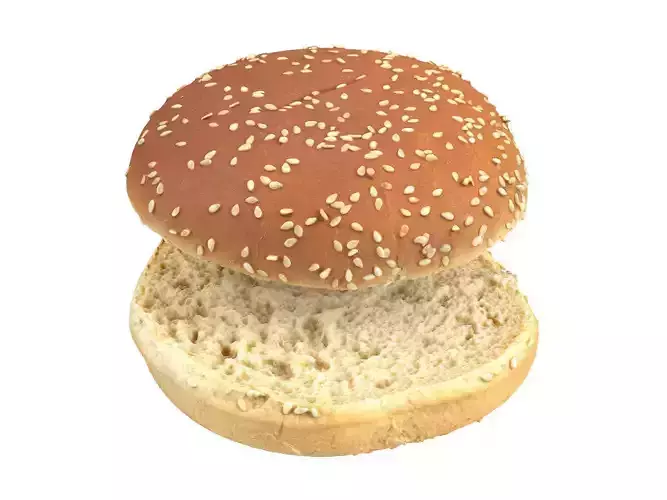 Photorealistic Burger Bun 3D Scan