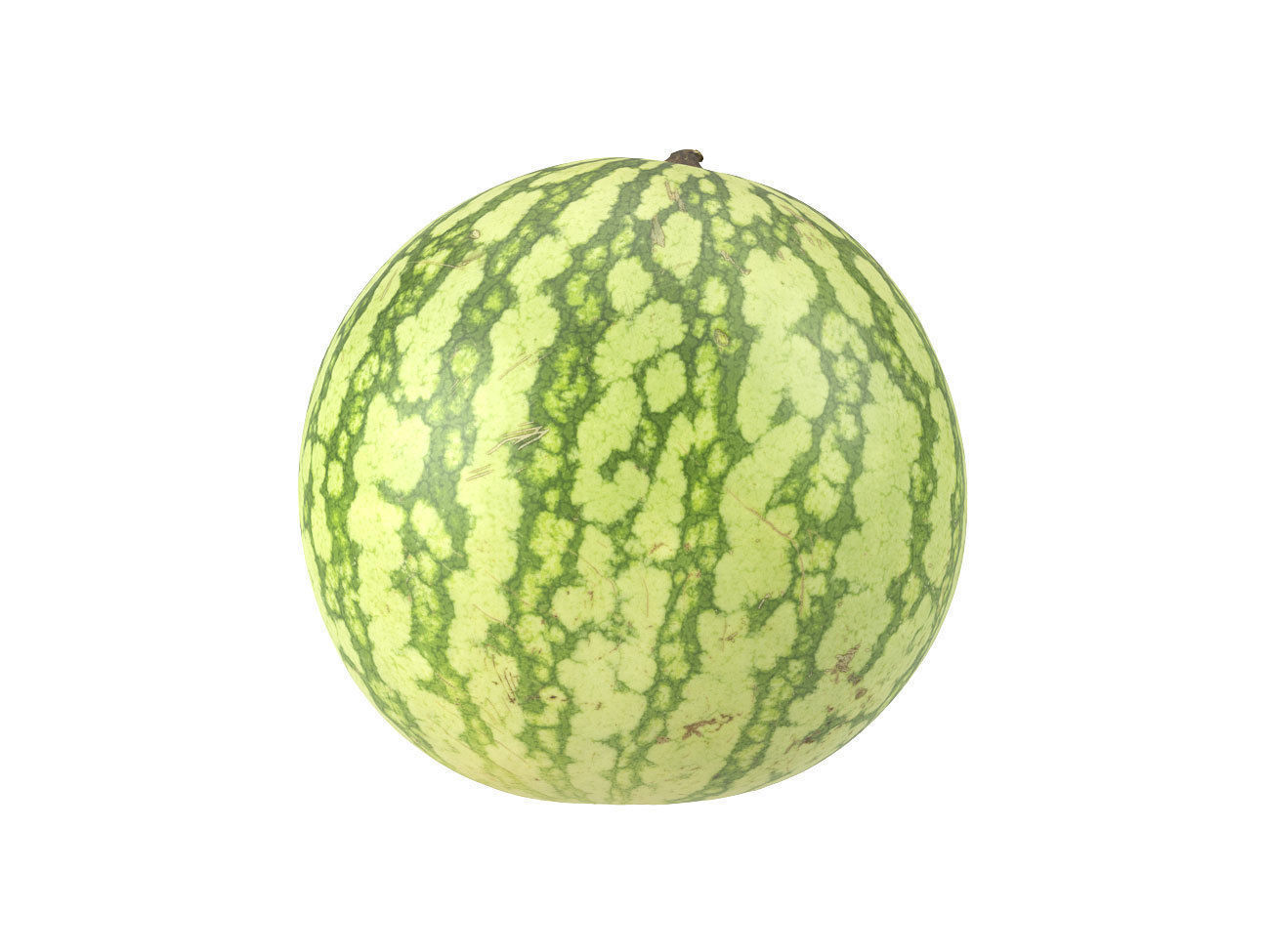 Photorealistic Watermelon 3D Scan 3D model_1