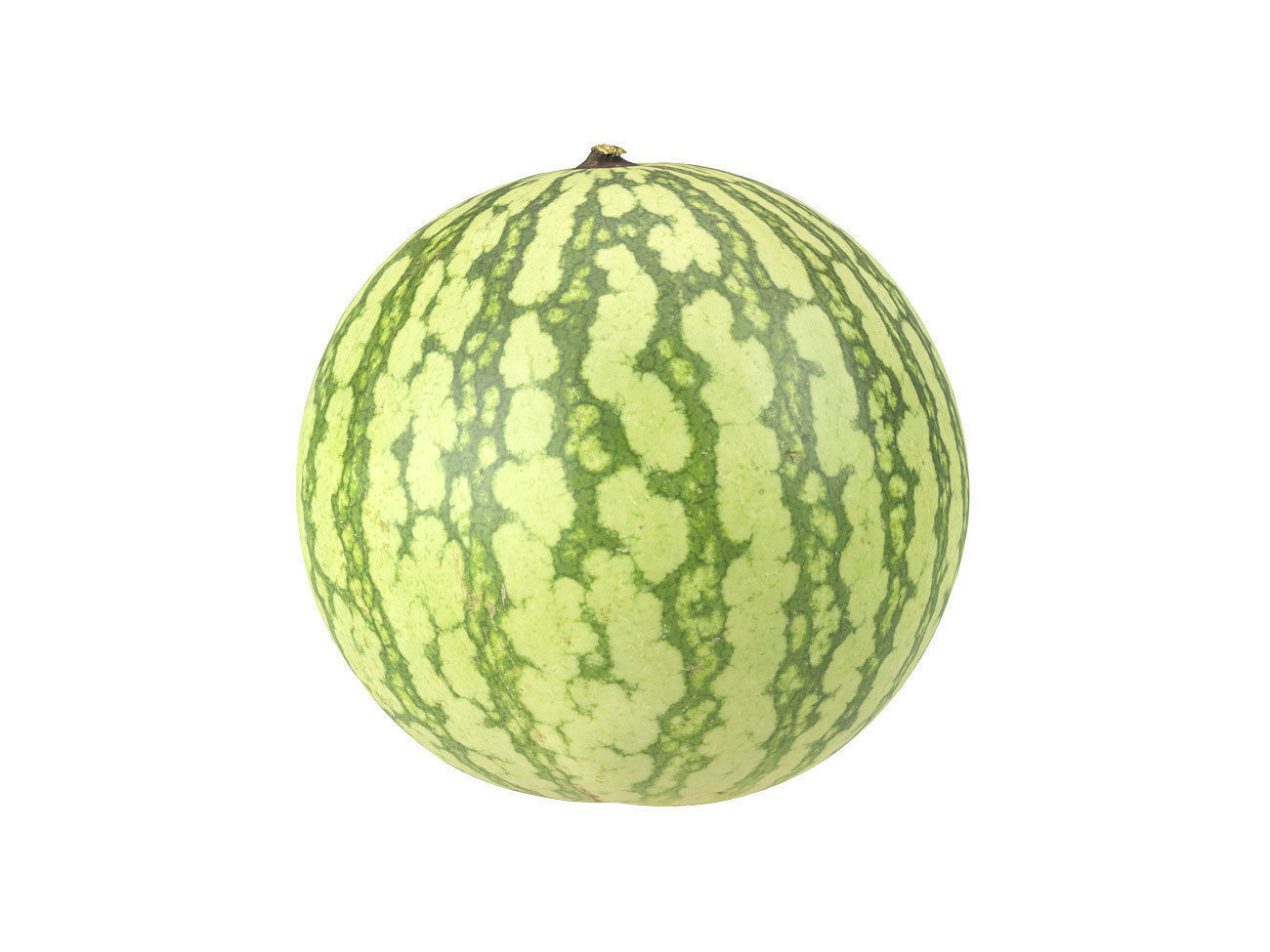 Photorealistic Watermelon 3D Scan 3D model_3