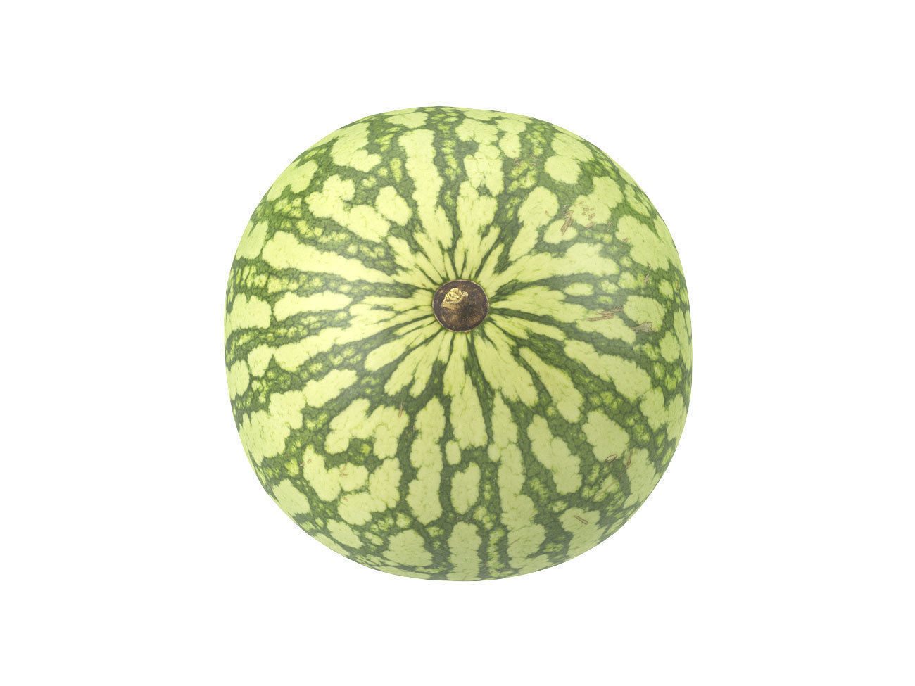 Photorealistic Watermelon 3D Scan 3D model_4